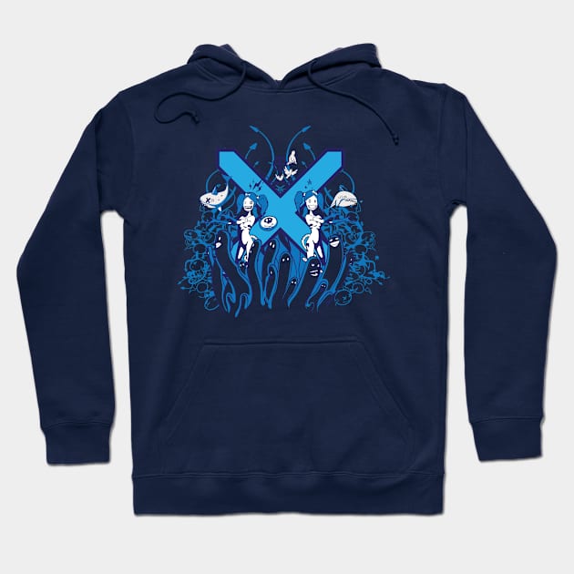 PLAN3T X-Y T-Shirt blue Hoodie by kobalt7